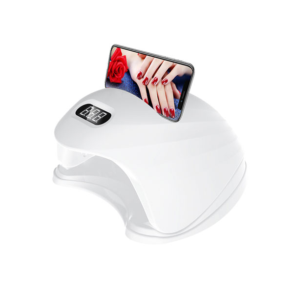 Lampada UV per manicure 48W 24 LED con supporto per cellulare